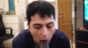 Black Cock Sucked by White Mexican Boy