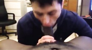 Black Cock Sucked by White Mexican Boy