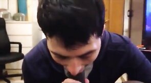 Black Cock Sucked by White Mexican Boy
