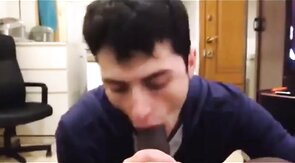 Black Cock Sucked by White Mexican Boy