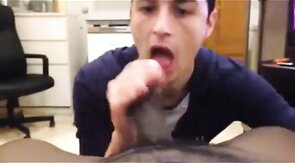 Black Cock Sucked by White Mexican Boy