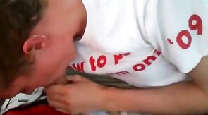 Sucking my buddy's cock in the car, he cums in my mouth - amateur video
