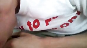 Sucking my buddy's cock in the car, he cums in my mouth - amateur video