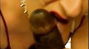 Amber's POV: Sucking Big Black Cock in Amateur Crossdresser Blowjob Video