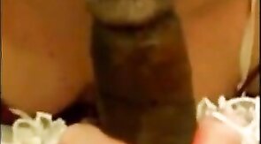 Amber's POV: Sucking Big Black Cock in Amateur Crossdresser Blowjob Video