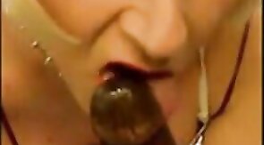 Amber's POV: Sucking Big Black Cock in Amateur Crossdresser Blowjob Video