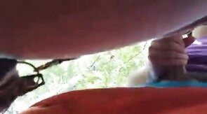 Bearded Daddy Sucks Outdoors