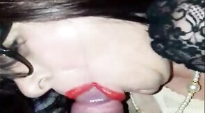 Big Cock Handjob for the Crossdresser with Bad Hair Day