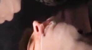 Bareback Gangbang Twink Gets Mouthful of Cum