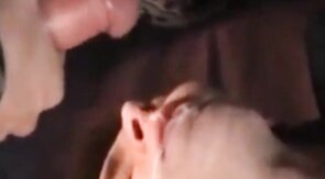 Bareback Gangbang Twink Gets Mouthful of Cum