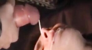 Bareback Gangbang Twink Gets Mouthful of Cum