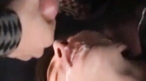 Bareback Gangbang Twink Gets Mouthful of Cum