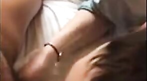 Amateur Interracial: Sucking 9 Inches of Black Cock
