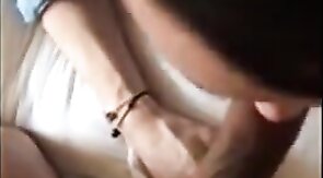 Amateur Interracial: Sucking 9 Inches of Black Cock