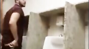 Breeding a Slut: Bareback in a Public Bathroom Orgy