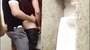 Breeding a Slut: Bareback in a Public Bathroom Orgy