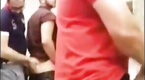 Breeding a Slut: Bareback in a Public Bathroom Orgy