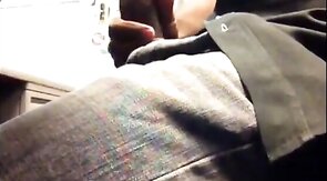 Black Cubicle Masturbation: Caught Jerking Off by Coworker