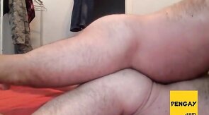Fat Amateur Bear Loves Cock in His Hole