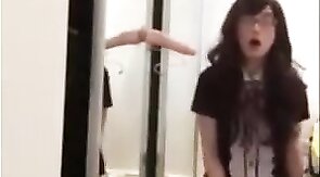 Asian Crossdresser Schoolgirl Anal Fun