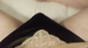 Crossdresser CD Sarah Masturbates Solo in Bed