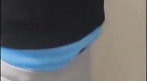 Twink cums in classroom after wanking in school bathroom