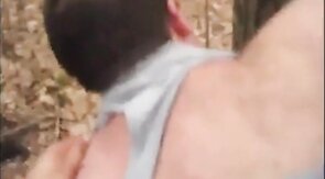 Bareback Fuck in the Woods with a Manly Bear