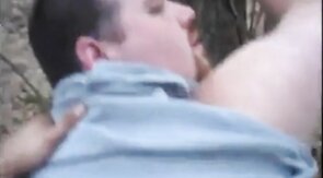 Bareback Fuck in the Woods with a Manly Bear