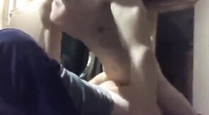 Muscular Bareback in the Garage