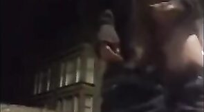 Exhibitionist Twink Strokes It on the Busy Streets