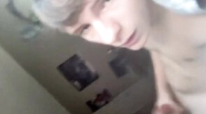 Smooth Twink Films Himself Masturbating