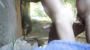 Bareback Blowjob for Big-Cock Twink Under Bridge