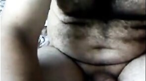 Big-Cock Turkish Bear Masturbates on Webcam