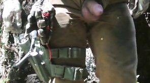 Hairy Bear Cock and Balls Pee Show