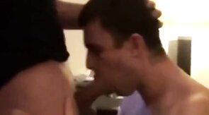 Big Dick Buddy Gets Blown - Amateur Cum Shot