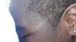 Chubby Gay Interracial Blowjob in Public