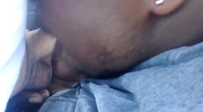 Chubby Gay Interracial Blowjob in Public