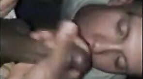 Big Black Cock Gives Facial to White Guy