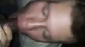 Big Black Cock Gives Facial to White Guy