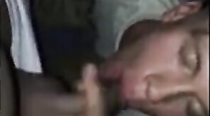 Big Black Cock Gives Facial to White Guy