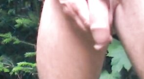 Well-Endowed Amateur Shows Off Outdoors on Webcam