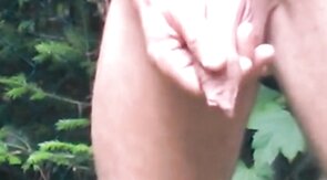 Well-Endowed Amateur Shows Off Outdoors on Webcam