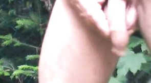 Well-Endowed Amateur Shows Off Outdoors on Webcam