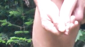 Well-Endowed Amateur Shows Off Outdoors on Webcam