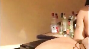 Hairy Latino Showing Off His Big Cock and Ass