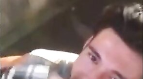 Cute Latin Hunk Sucks Big Cock and Eats Cum