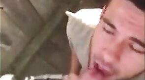Cute Latin Hunk Sucks Big Cock and Eats Cum