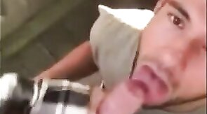 Cute Latin Hunk Sucks Big Cock and Eats Cum