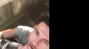 Cute Latin Hunk Sucks Big Cock and Eats Cum