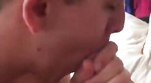 Twink Sucks Big Cock on Webcam